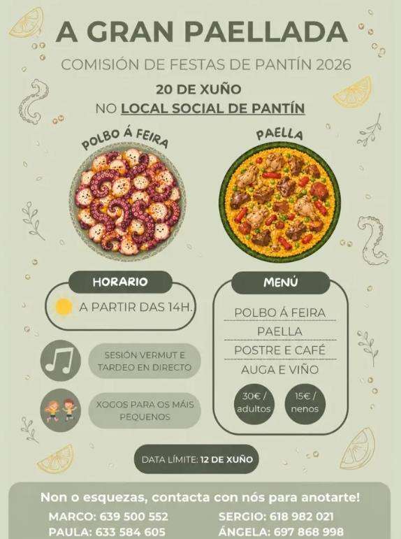 A Gran Paellada de Pantín en Valdoviño