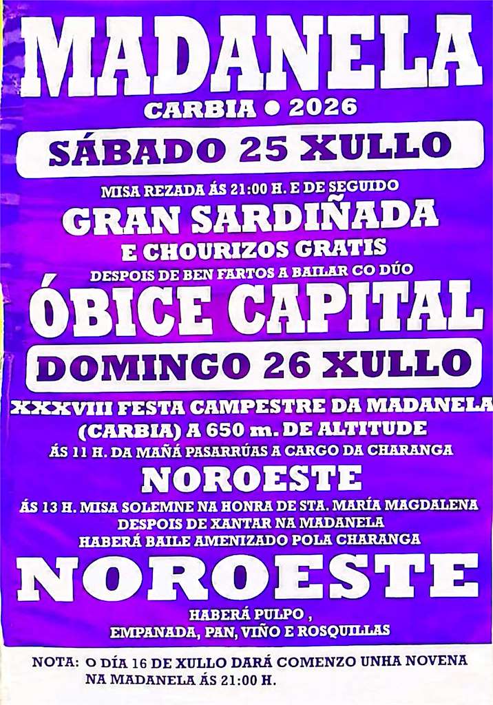 A Madanela de Carbia (2026) en Vila de Cruces
