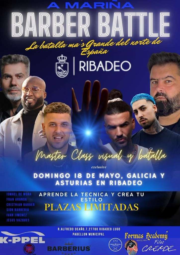 A Mariña Barber Battle (2025) en Ribadeo