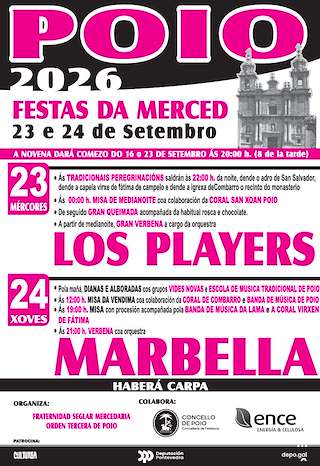 Fechas, información, programa, cartel, imágenes, mapa y ubicación de A Merced (2026) en Poio