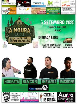 Fechas, información, programa, cartel, imágenes, mapa y ubicación de A Moura Fest  en  Ramirás