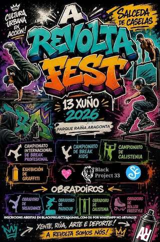 Fechas, información, programa, cartel, imágenes, mapa y ubicación de A Revolta Fest (2026)  en  Salceda de Caselas