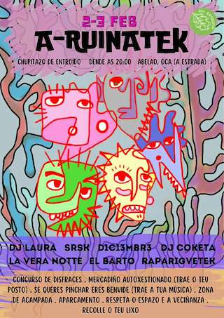 Fechas, información, programa, cartel, imágenes, mapa y ubicación de A-RuinaTek  en  A Estrada