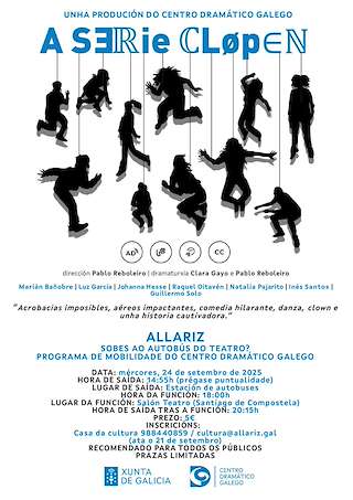Fechas, información, programa, cartel, imágenes, mapa y ubicación de A Serie Cløpen - Centro Dramático Galego (2025)  en  Allariz