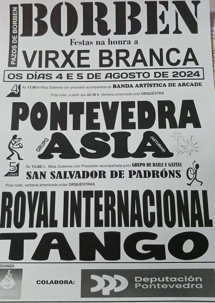 A Virxe Branca en Pazos de Borbén