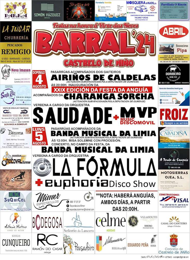 A Virxe das Neves de Barral - XXIX Festa da Anguía en Castrelo de Miño