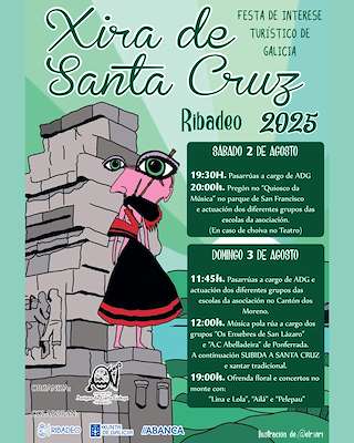 Fechas, información, programa, cartel, imágenes, mapa y ubicación de A Xira de Santa Cruz  en  Ribadeo