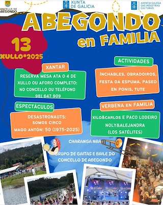 Fechas, información, programa, cartel, imágenes, mapa y ubicación de Abegondo en Familia
