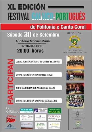 XLIII Festival Galaico-Portugués de Polifonía e Canto Coral (2026) en O Carballiño