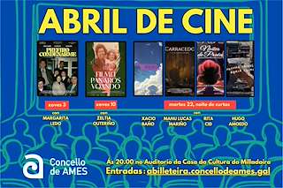 Fechas, información, programa, cartel, imágenes, mapa y ubicación de Abril de Cine   en  Ames