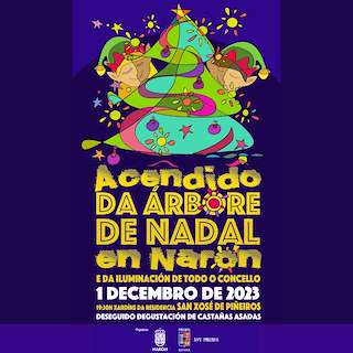 Acendido das Luces de Nadal en Narón