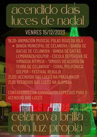 Encendido de las Luces de Navidad en Celanova