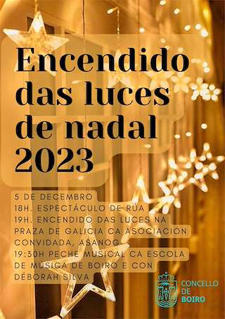 Encendido de las Luces de Navidad en Boiro