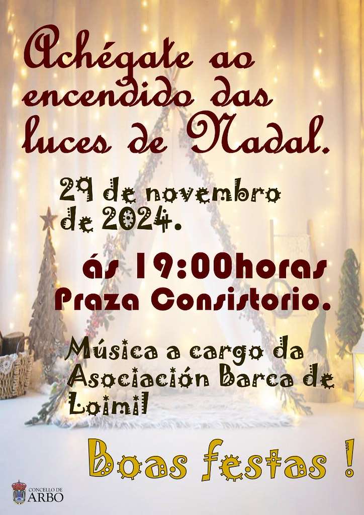 Acendido das Luces de Nadal en Arbo