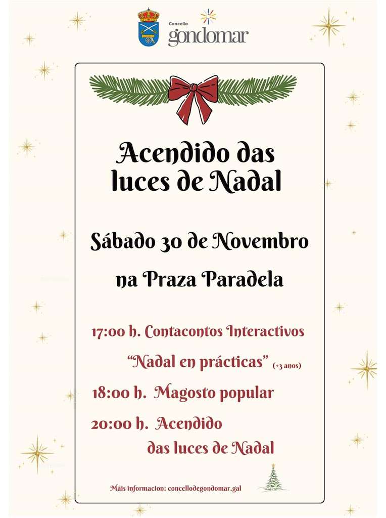 Acendido das Luces de Nadal en Gondomar