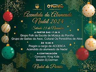 Fechas, información, programa, cartel, imágenes, mapa y ubicación de Acendido das Luces de Nadal  en  O Porriño