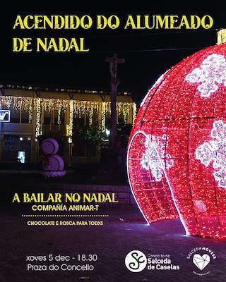 Fechas, información, programa, cartel, imágenes, mapa y ubicación de Acendido das Luces de Nadal  en  Salceda de Caselas