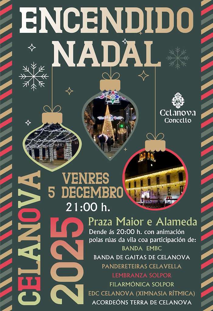 Encendido de las Luces de Navidad en Celanova