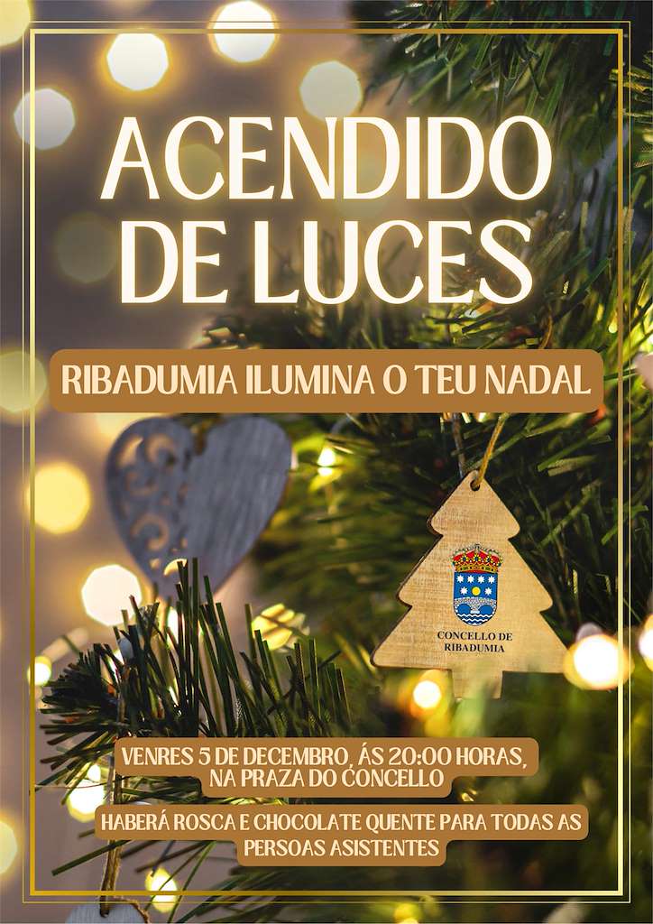 Acendido de Luces de Nadal en Ribadumia