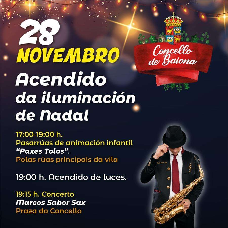 Encendido de las Luces de Navidad en Baiona