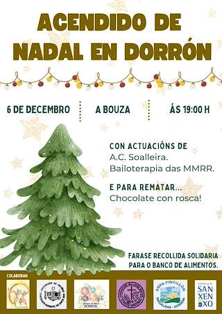 Fechas, información, programa, cartel, imágenes, mapa y ubicación de Acendido de Nadal de Dorrón  (2025)  en  Sanxenxo