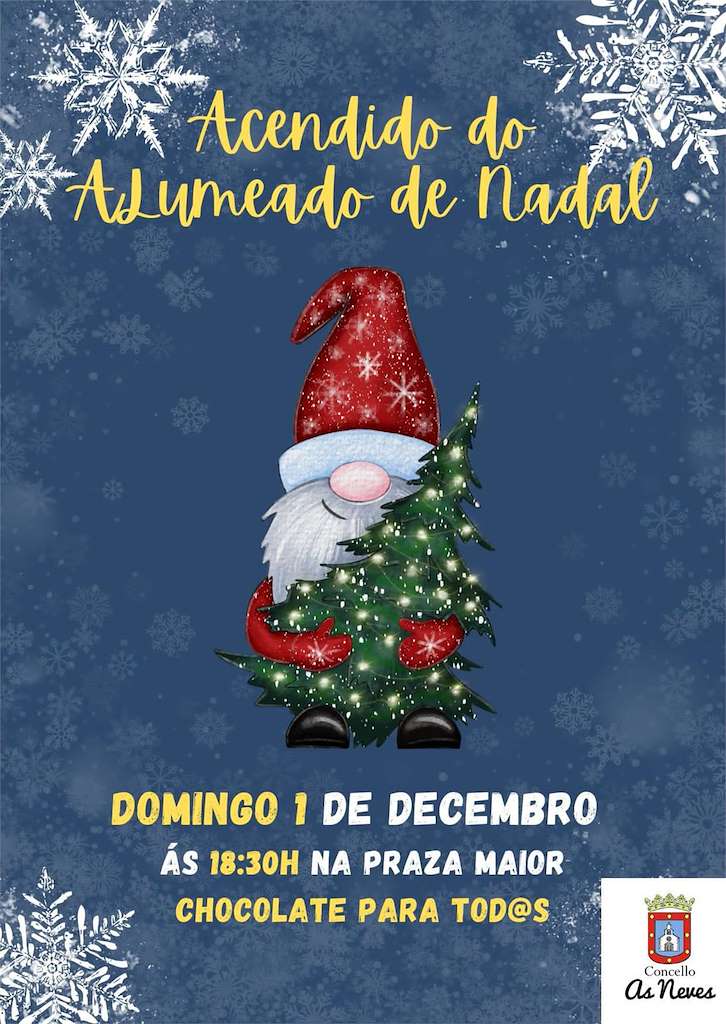 Acendido do Alumeado de Nadal en As Neves