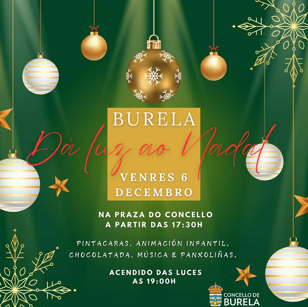 Acendido do Alumeado de Nadal en Burela