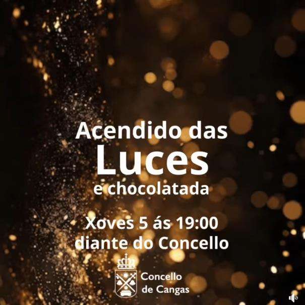 Acendido do Alumeado de Nadal en Cangas