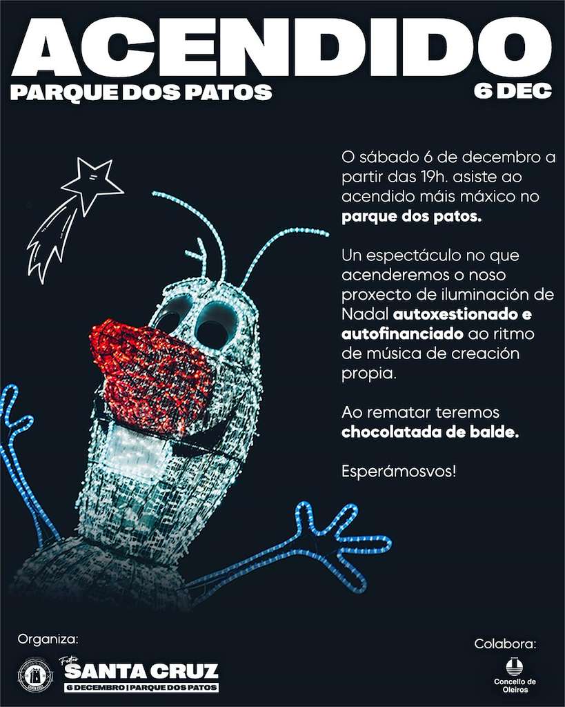 Encendido de las Luces de Navidad de Santa Cruz en Oleiros