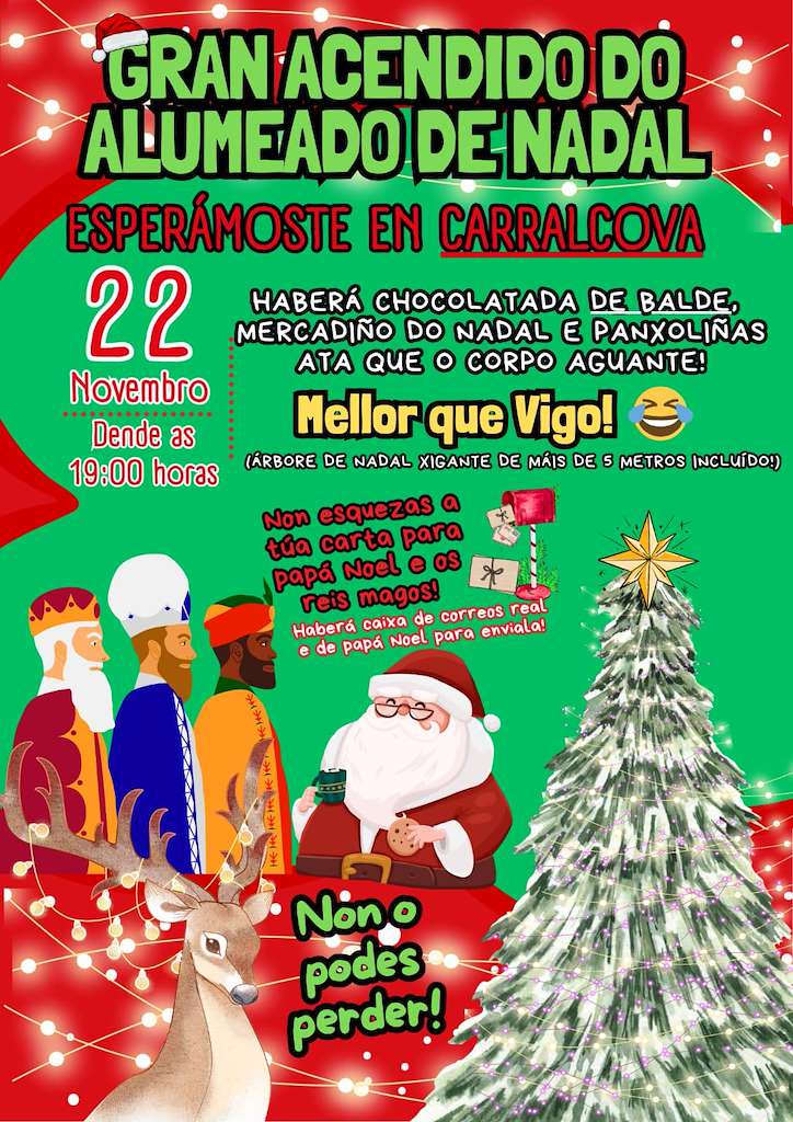 Acendido do Alumeado de Nadal (2025) en O Incio