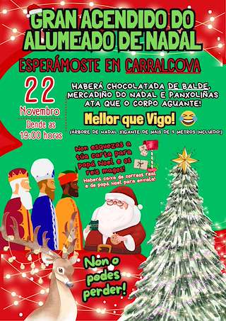 Fechas, información, programa, cartel, imágenes, mapa y ubicación de Acendido do Alumeado de Nadal (2025)  en  O Incio