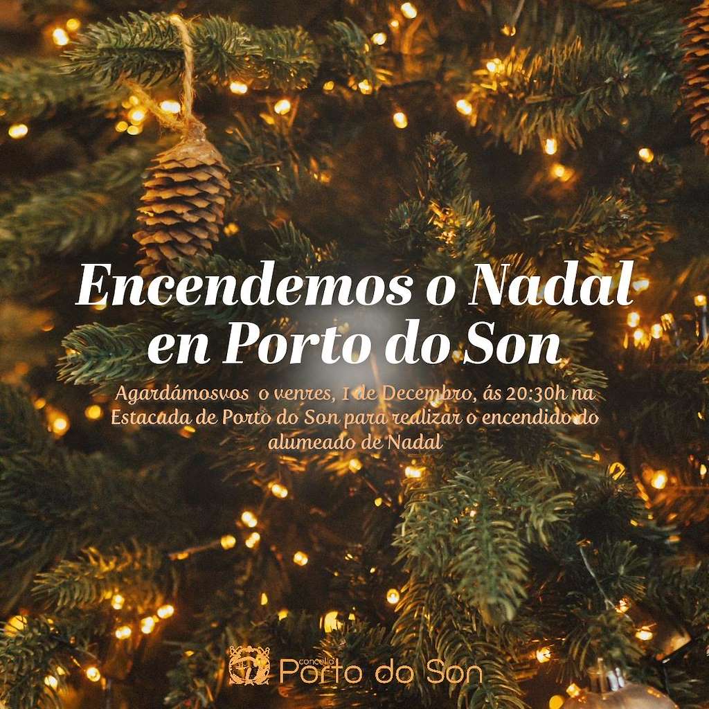 Acendido do Alumeado de Nadal en Porto do Son
