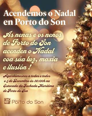 Fechas, información, programa, cartel, imágenes, mapa y ubicación de Acendido do Alumeado de Nadal (2025)  en  Porto do Son