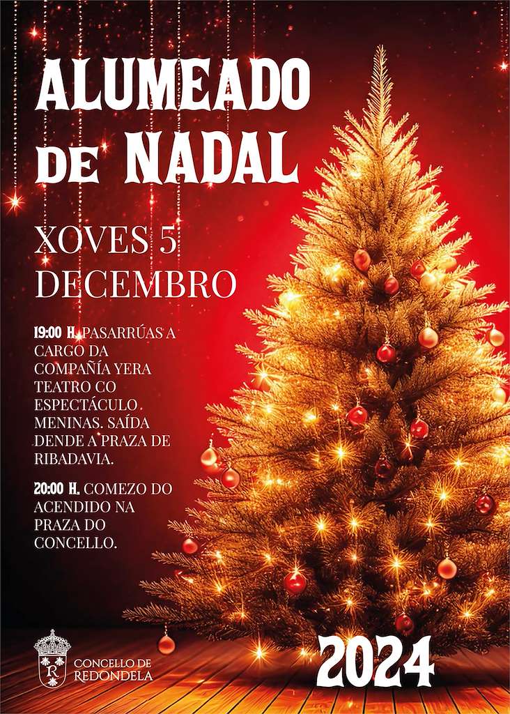 Acendido do Alumeado de Nadal en Redondela