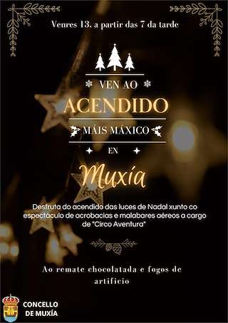 Fechas, información, programa, cartel, imágenes, mapa y ubicación de Acendido do Alumeado  en  Muxía