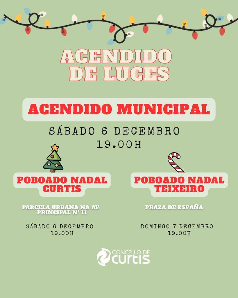 Encendido de las Luces de Navidad en Curtis