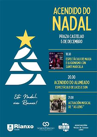 Fechas, información, programa, cartel, imágenes, mapa y ubicación de Acendido do Nadal  en  Rianxo