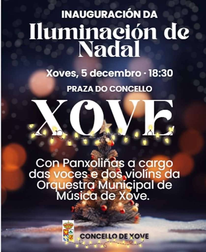 Acendido do Nadal en Xove