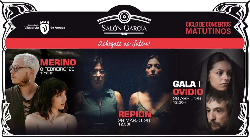 Achégate ao Salón: Merino - Repion - Gala I Ovidio (2026) en Vilagarcía de Arousa