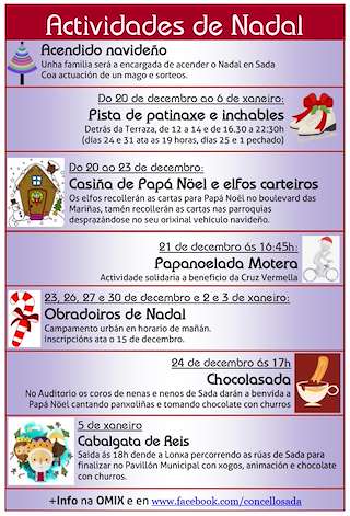 Programa de Navidad – Cabalgata de Reyes en Sada