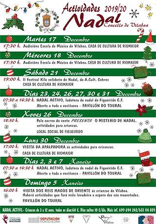 Programa de Navidad – Cabalgata de Reyes (2025-2026) en Vilaboa