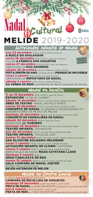 Programa de Navidad – Cabalgata de Reyes (2025-2026) en Melide