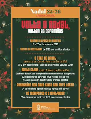 Fechas, información, programa, cartel, imágenes, mapa y ubicación de Programa de Navidad (2025) en A Pobra do Caramiñal