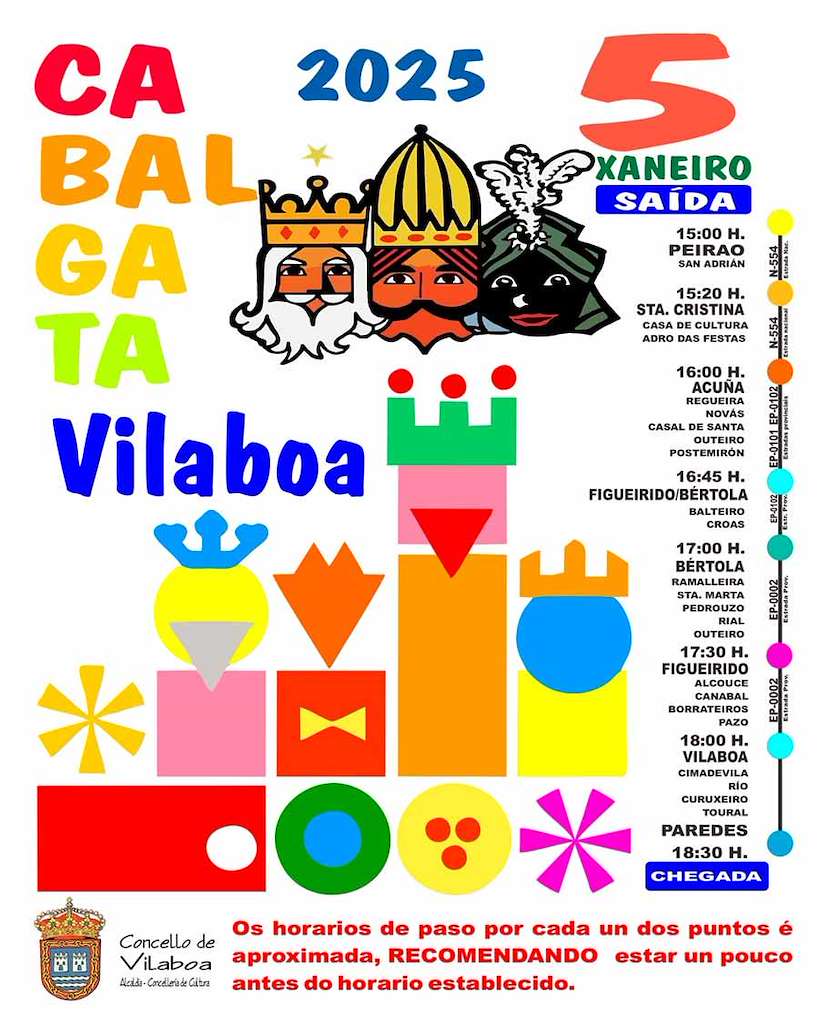 Actividades de Nadal - Cabalgata de Reis en Vilaboa