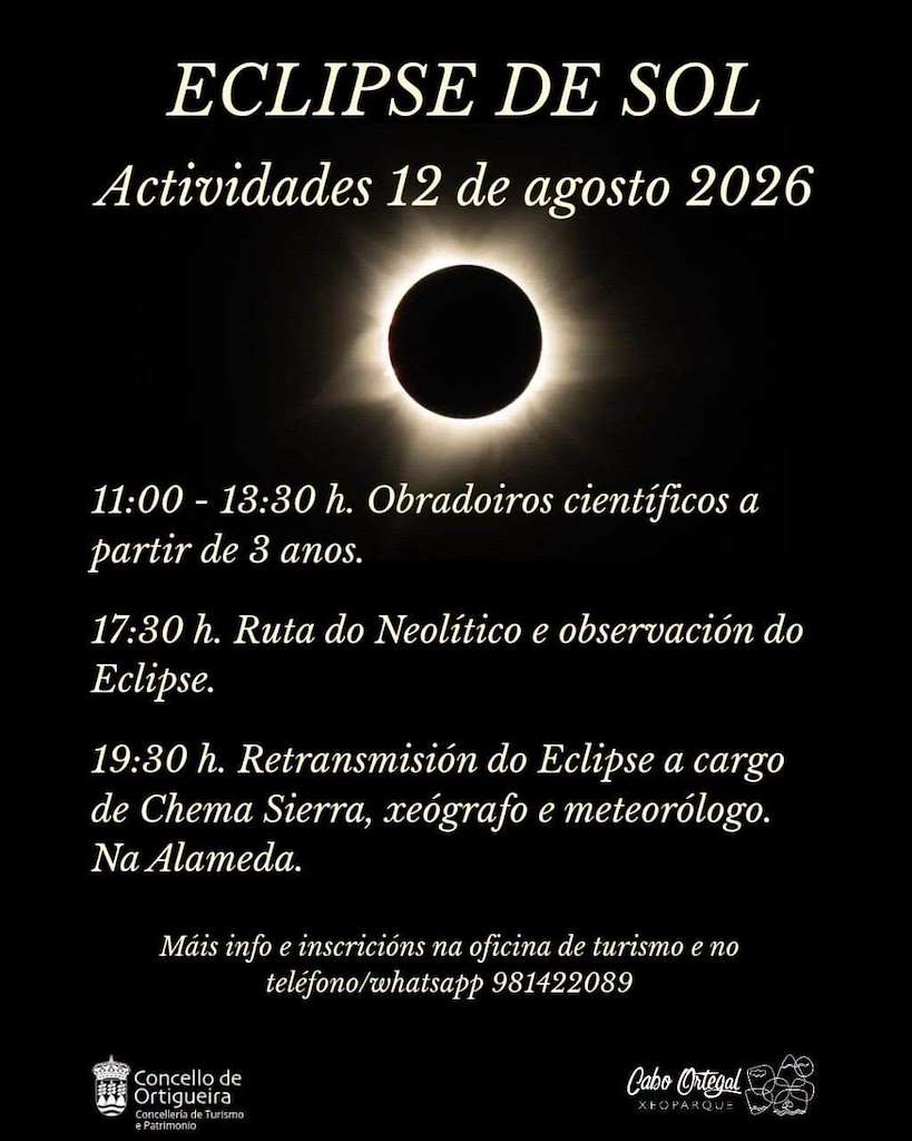 Actividades Eclipse del Sol (2026) en Ortigueira