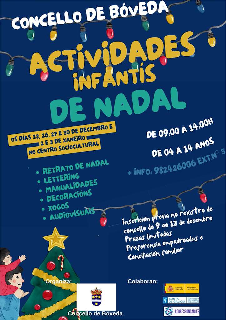 Actividades Infantís de Nadal en Bóveda