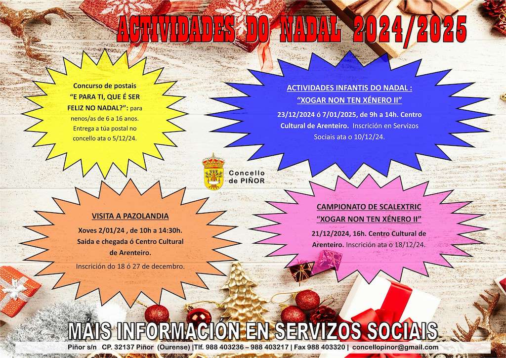 Actividades Infantís de Nadal en Piñor