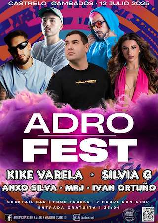 Fechas, información, programa, cartel, imágenes, mapa y ubicación de Adro Fest de Castrelo  en  Cambados
