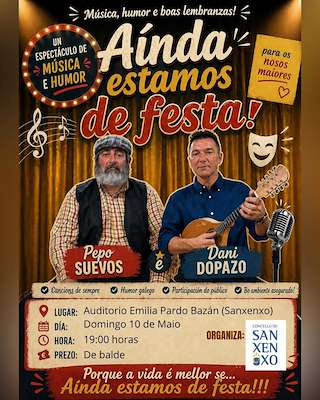 Fechas, información, programa, cartel, imágenes, mapa y ubicación de Aínda estamos de festa  (2026)  en  Sanxenxo
