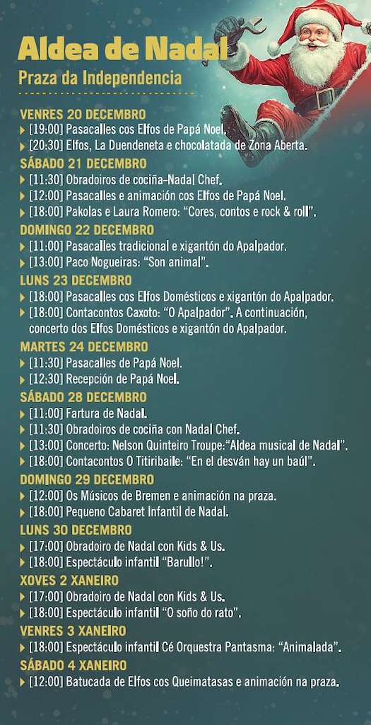 Aldea de Nadal en Vilagarcía de Arousa